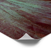 Poster Autoportrait de Van Gogh avec chapeau de paille et (Coin)