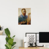 Poster Autoportrait de Van Gogh devant son chevalet (Bureau à domicile)