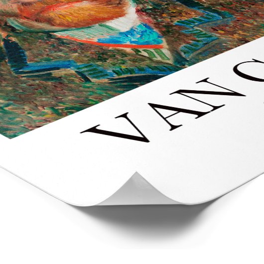 Poster Autoportrait de Vincent Van Gogh (Coin)