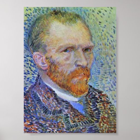 Poster Autoportrait de Vincent Van Gogh (Devant)