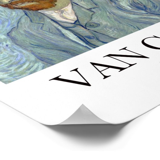 Poster Autoportrait de Vincent van Gogh (Coin)