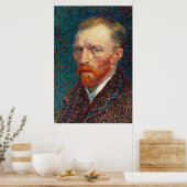 Poster Autoportrait de Vincent Van Gogh (1887). (Cuisine)