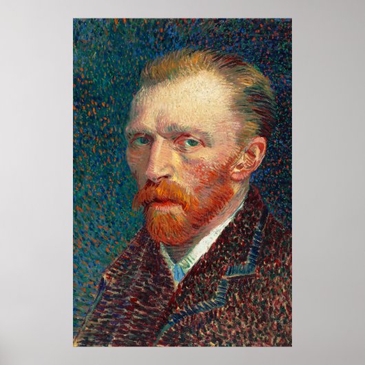 Poster Autoportrait de Vincent Van Gogh (1887). (Devant)