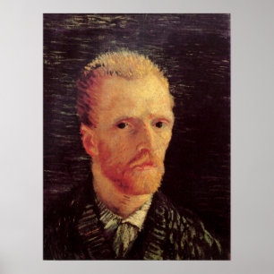 Poster Autoportrait de Vincent van Gogh, Art Fin Vintage