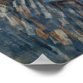 Poster Autoportrait de Vincent van Gogh au chapeau de feu (Coin)