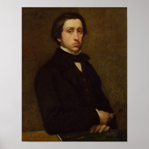 Poster Autoportrait d'Edgar Degas , 1855