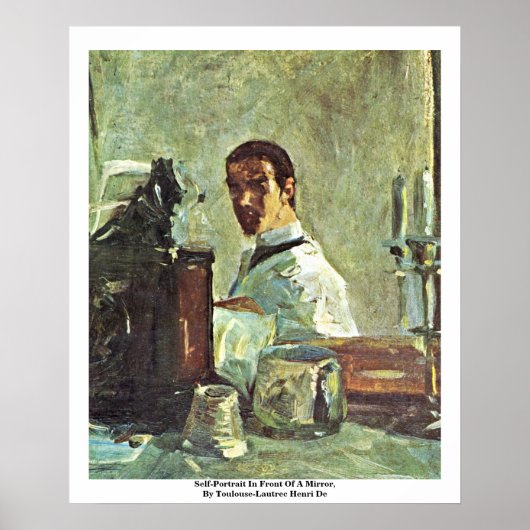 Poster Autoportrait Devant Un Miroir (Devant)