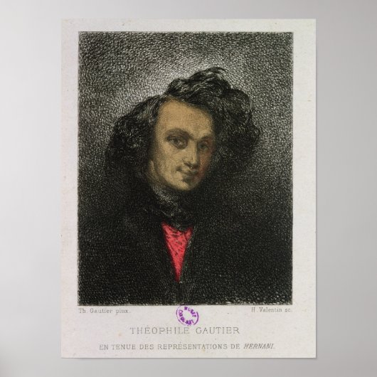 Poster Autoportrait, habillé pour 'Hernani' (Devant)