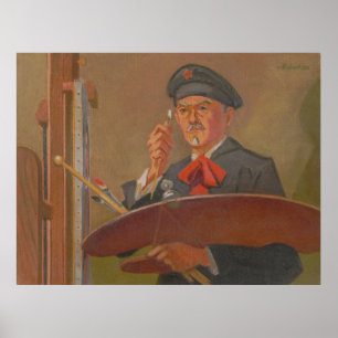 Poster Autoportrait - James C. Kulhanek (1974)