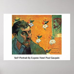 Poster Autoportrait Par Eugene Henri Paul Gauguin