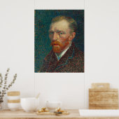 Poster Autoportrait par Vincent Van Gogh 1887 (Cuisine)