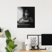 Poster Autoportrait pendant le dessin, 1648 (Bureau à domicile)