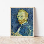 Poster Autoportrait | Vincent Van Gogh<br><div class="desc">Autoportrait (1889) | Oeuvre originale de l'artiste post-impressionniste néerlandais Vincent Van Gogh. Van Gogh s'est souvent utilisé comme modèle pour pratiquer la peinture artistique. Il est clair qu'il avait étudié la technique du pointillisme, mais ses coups de pinceau ne sont pas systématiques et il a appliqué les marques de sa...</div>