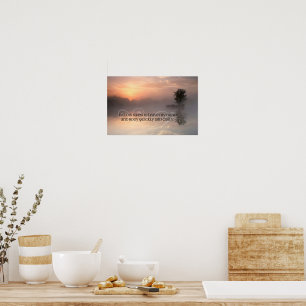 Poster "Autoriser le stress à partir" Motivation Affirmat