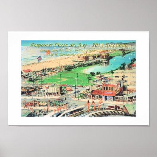 Poster Autoriser Playa del Rey - 2014 Frontière complète (Devant)