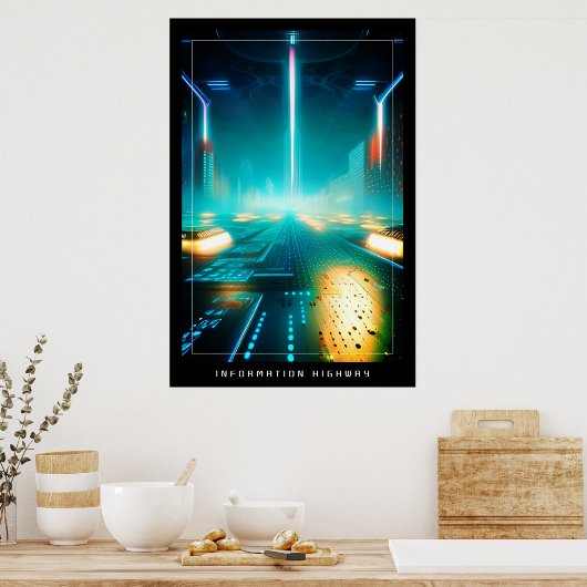 Poster Autoroute (Cuisine)