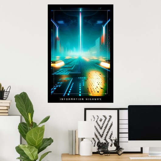 Poster Autoroute (Bureau à domicile)