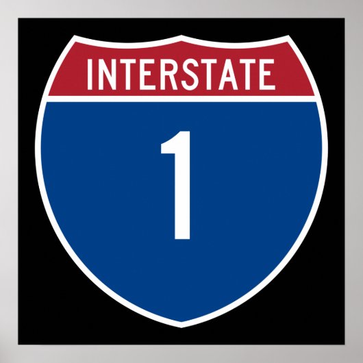 Poster Autoroute 1 (Devant)