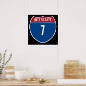 Poster Autoroute 7 (Cuisine)