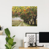 Poster Autoroute d'automne (Bureau à domicile)