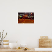 Poster Autoroute la Nuit (Cuisine)