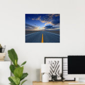 Poster Autoroute le dimanche (Bureau à domicile)