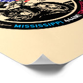 Poster Autoroute nationale Pittoresque Natchez Trace Park (Coin)