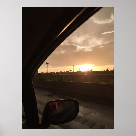 Poster Autoroute Sunrise (Devant)