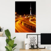 Poster Autoroute vers Auckland (Bureau à domicile)