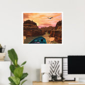Poster Autour du virage 2 (Bureau à domicile)