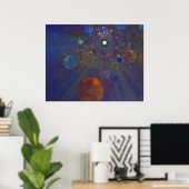 Poster Autre univers de l'art Abstrait (Bureau à domicile)