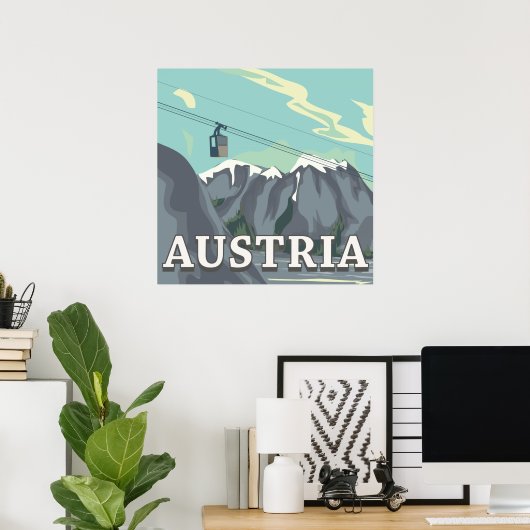 Poster Autriche (Bureau à domicile)