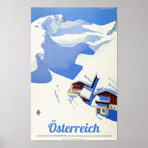 Poster " Autriche : 1940/aujourd'hui Voyage Po