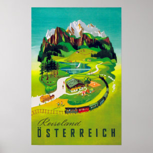 Poster " Autriche : 1950/aujourd'hui - Rideau de fer