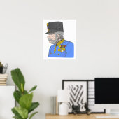 Poster Autriche Empereur Habsburg Franz Joseph (Bureau à domicile)