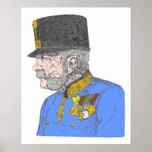 Poster Autriche Empereur Habsburg Franz Joseph