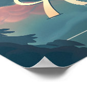 Poster Autriche Sérénité : Lakeside Mountain (Coin)
