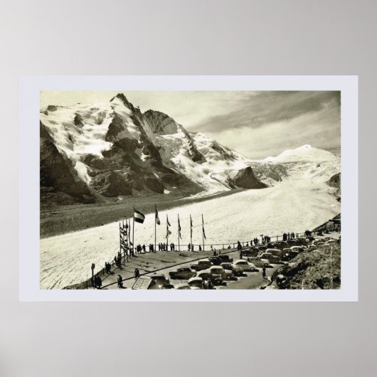 Poster Autriche vintage, Grossglockner (Devant)