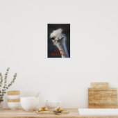 Poster autruches (Cuisine)