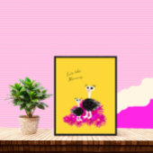 Poster Autruches mignonnes 