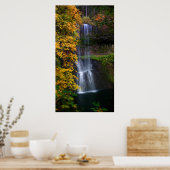 Poster Autum Lower South Falls (Cuisine)