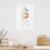 Poster Autumn Beach Club Welcome Sign - Coastal Chic Fall (Cuisine)