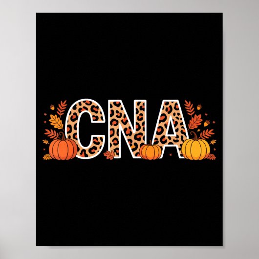 Poster Autumn Cna Fall Certified Nursing Istant (Devant)