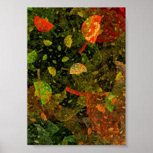 Poster Autumn colorful decorative design