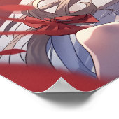 Poster Autumn Elegance in Red and Black (Coin)