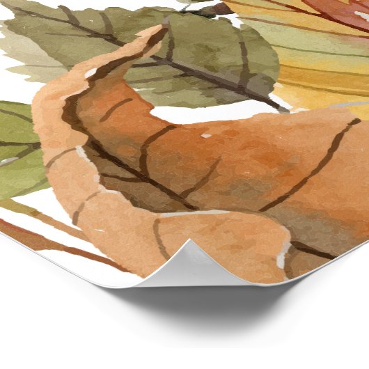 Poster Autumn Fall Service Price Menu Custom Printed (Coin)