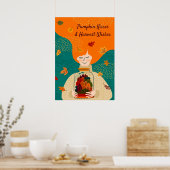 Poster Autumn Girl with Tree in Jar, personnaliser (Cuisine)