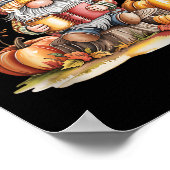 Poster Autumn Gnome Reading Book With Pumpkins Fall Tank  (Coin)