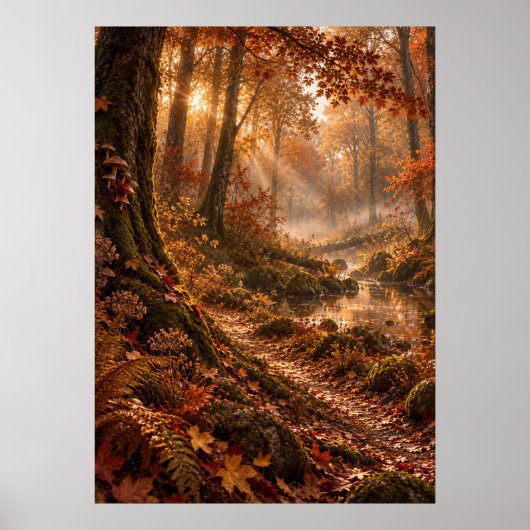 Poster Autumn in the Fourfold Forest (Devant)
