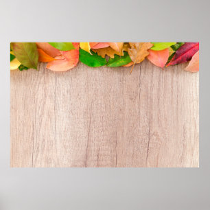Poster Autumn orange nature red yellow
